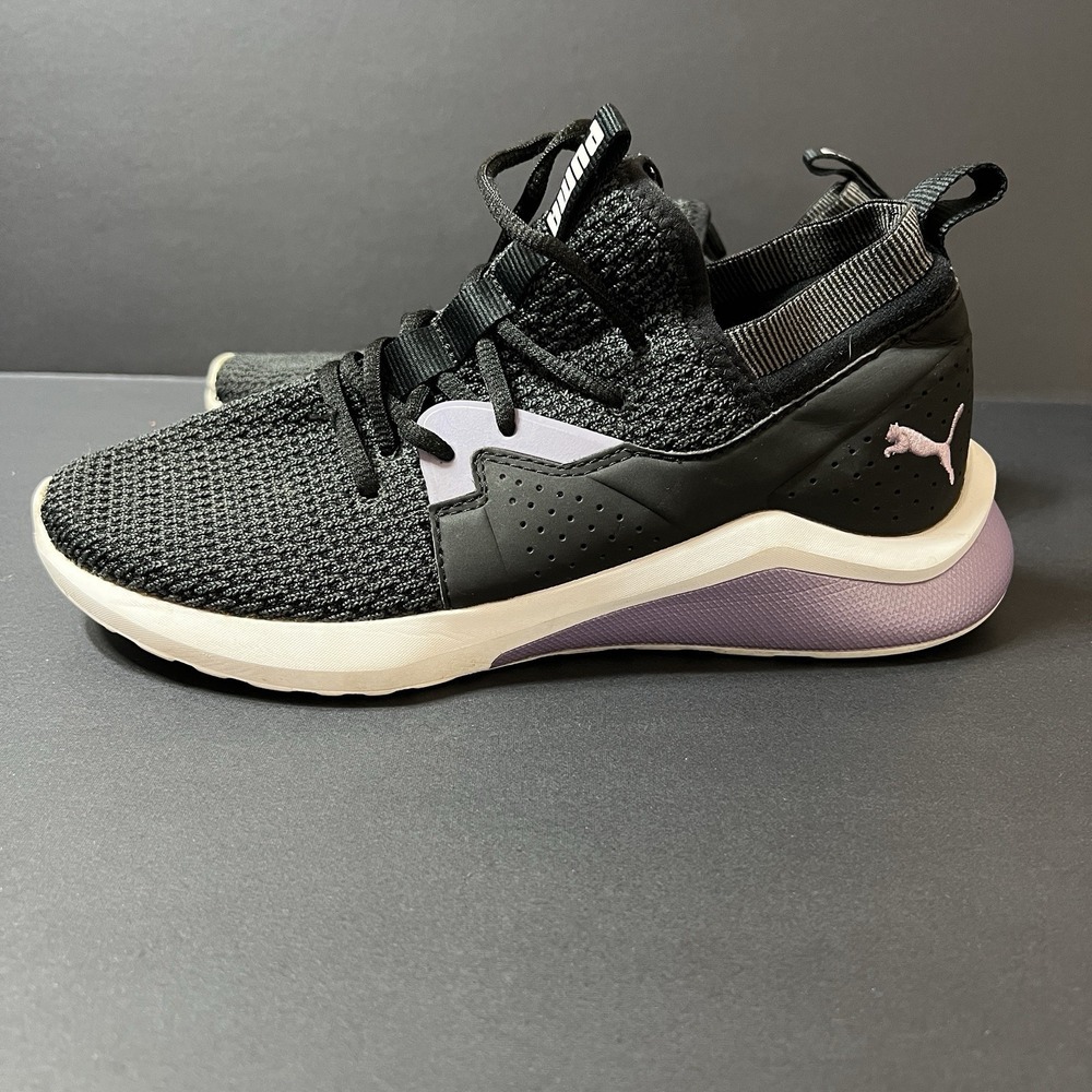 Puma Emergence Cosmic Black Sweet Lavender Woman's Size 9 Athletic Running Gym